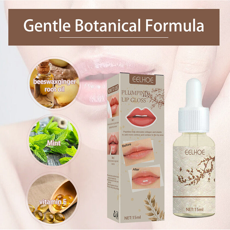 15ml Essence Lip Gloss Day Night Oil Moisturizing Repair Anti Cracking Serum