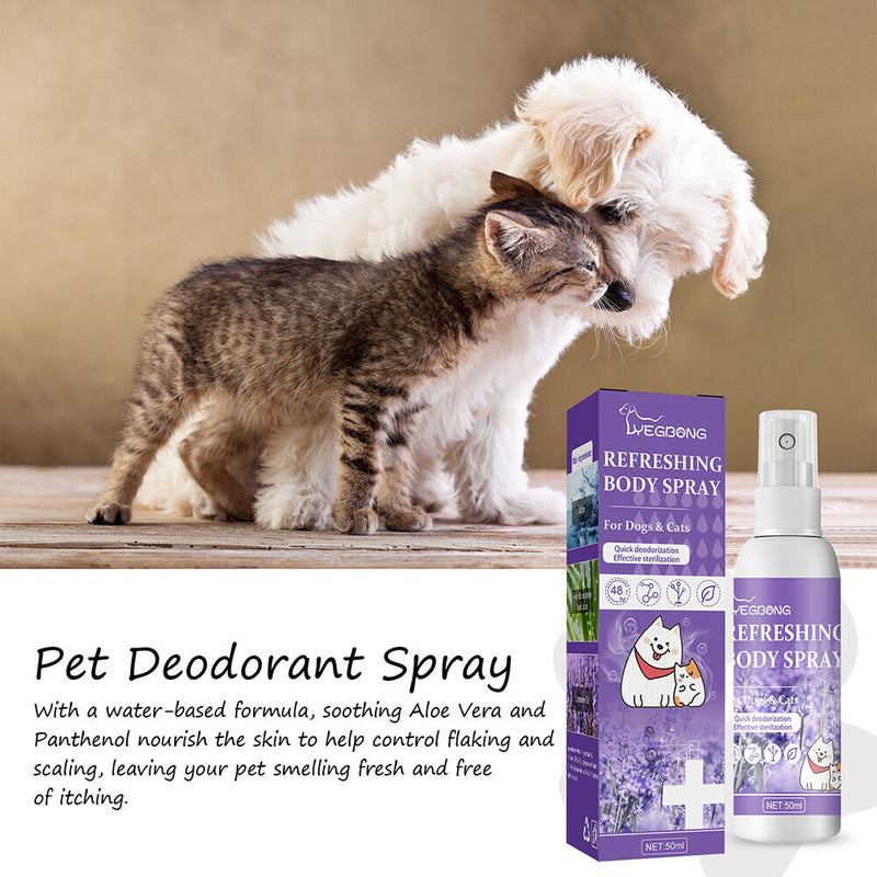 Lavender Oil Dog Deodorizer Spray Long Lasting for Puppies Cats Perfume Spr