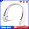 Mini Neck Fan USB Rechargeable Bladeless Fan Neck Air Conditioner (White)