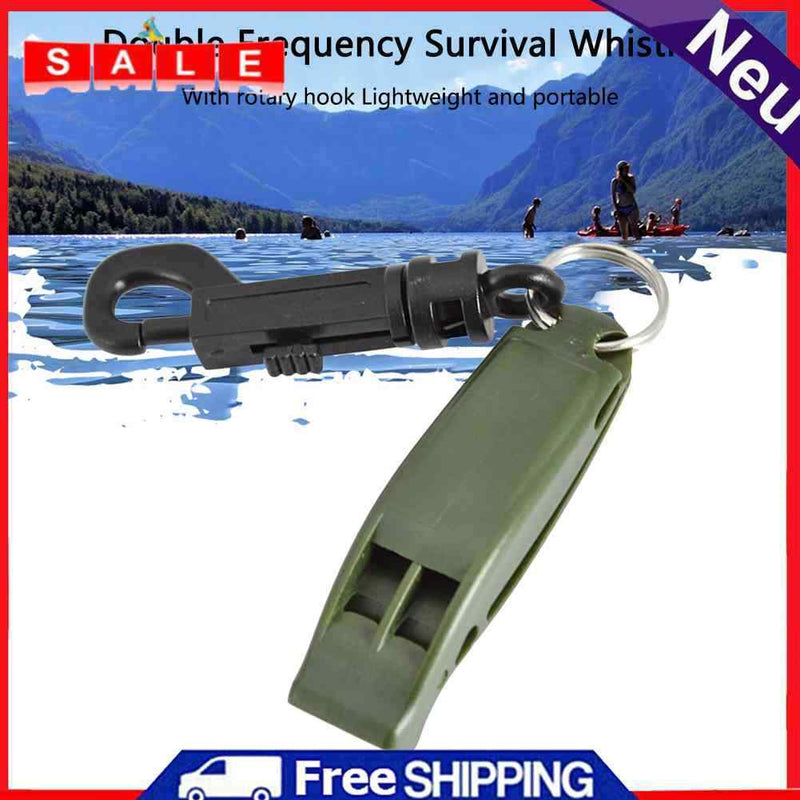 Dual Frequency Emergency Whistle Portable Whistle Tool Loud Voice Diving Rescue