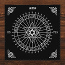 Square Tarot Card Cloth Pentacle Tarot Crystal Grid Divination Deck Cloth Newly