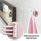 Bathroom Wall Hanging Rotatable 3 Hooks Adhesive Bracket Holder (Pink) Newly