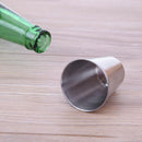4pcs Drinking Glass Stainless Steel Shot Glasses Cups Wine Beer Whiskey Cup