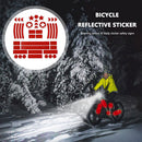 Reflective Helmet Bicycle Stickers Night Safety Reflective Decals for Motorbike