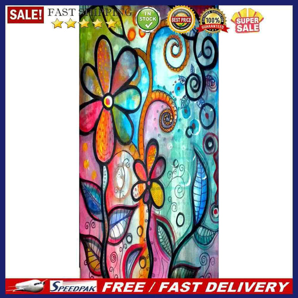 Home Decor DIY Drill Point Craft Abstract Flower Mosaic Round Diamond Painting