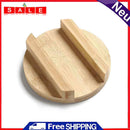 Bamboo Wood Camping Sierra Cup Bowl Cover with Handle for Outdoor BBQ Hiking