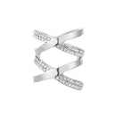 Jewelry Clips Fashion Scarf Ring Buckle Rhinestone Inlayed Silk Scarf Clasp