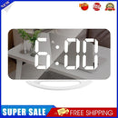 LED Mirror Wake Up Clock Electronic Auto Photosensitive Alarm Clock (A)