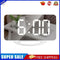 LED Mirror Wake Up Clock Electronic Auto Photosensitive Alarm Clock (A)