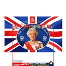 Polyester Giant England Flag Hanging Banners with Queen Elizabeth II (A) Newly