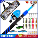 #A 1.5m/1.8m Telescopic Kids Fishing Rod Combo Set Fishing Tackle with Lures Hoo