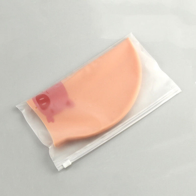 Soft Swimming Cap Silicone Girls Waterproof Sports Adults Antiskid Swim Pool