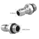 Pressure washer 1/4 quick connector + M14x1.5 mm brass connector for nozzle