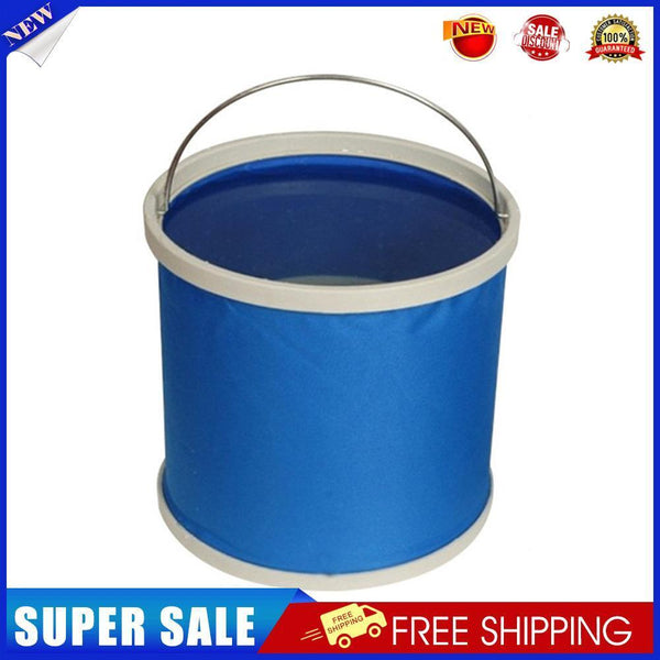 Folding Bucket Outdoor Fishing Camping Picnic Water Storage Container (9L)