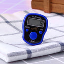 Mini Stitch Marker Row Finger Counter LCD Digital Hand Tally (Dark Blue)