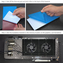 GPU Backplane Radiator for RTX 3090 (Laird 700 Set 0.5mm Thermal Pad)