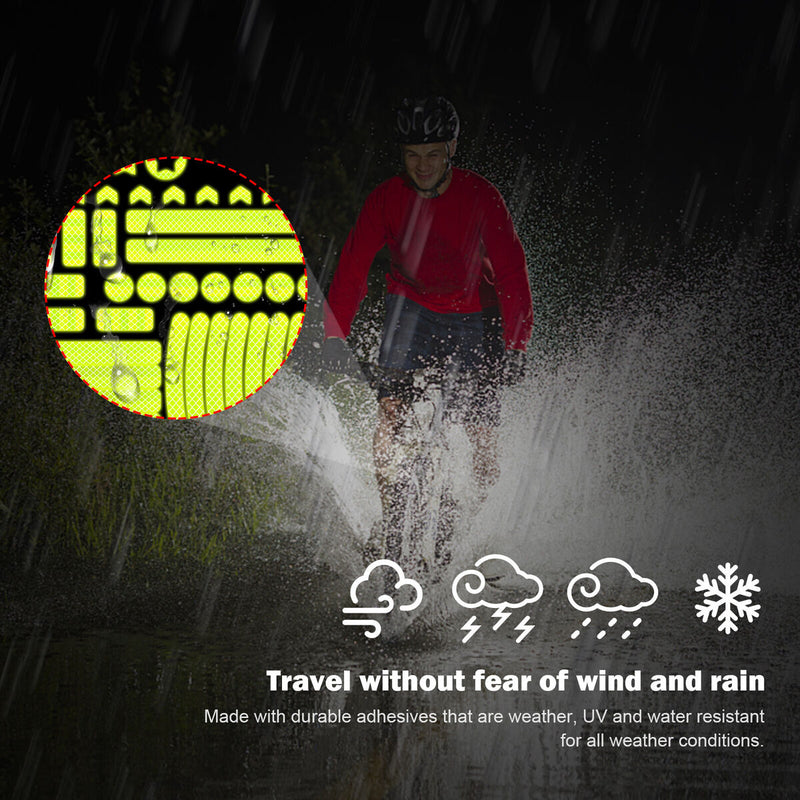 Reflective Stickers Kit Reflector Decals for Motorcycle Helmet Bike Strolle