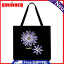 Jump Car Floral Printed Shopping Bag, Casual, Large, Handbag (40 x 40 cm)