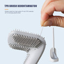 Toilet Brush Wall Mounted & Base 360 Silicone Deep Cleaning Brush (White) Newly