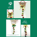 Christmas Tree Bells Pinecones Bow Door Wall Hanger Pendant r Wreath Deco O2J4