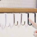 Magic Dual Over Door Hooks Storage Kitchen Cabinet Steel Hook Door L0E4