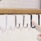 Magic Dual Over Door Hooks Storage Kitchen Cabinet Steel Hook Door L0E4