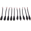 5pcs 5.5*2.1mm LED Light DC Male Wire with Lock Cable Buckle Male
