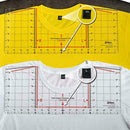 1PCS/SET T-Shirt Ruler Guide Alignment Tool Centering Tool Designs Ruler X8O0