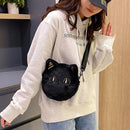 Girl Fashion Cat Shape Shopping Bag Travel Winter Lady Zipper Small Phone Pouch