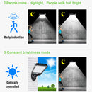 LED Solar Wall Light Outdoor Motion Sensor Lamp Garden Remote Lamp (18LED) Newly