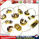 Ramadan 10 LED Moon Star Light Muslim Eid Mubarak String Decor (RGB Flash) Newly