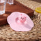 Torx Silicone Cup Cover Heatproof Reusable Cartoon Tea Lid (Pink Pig Head)