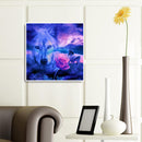 Diamond Painting 5D DIY Wolf Flower Full Round Drill Rhinestone Picture Kit