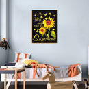 5D DIY Full Round Drill Diamond Paint Sunflower Mosaic Rhinestone Drawing Kit