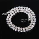 Chain Shiny Dazzling Luxury Cuban Chain Elegant Zircon Necklace Crystal