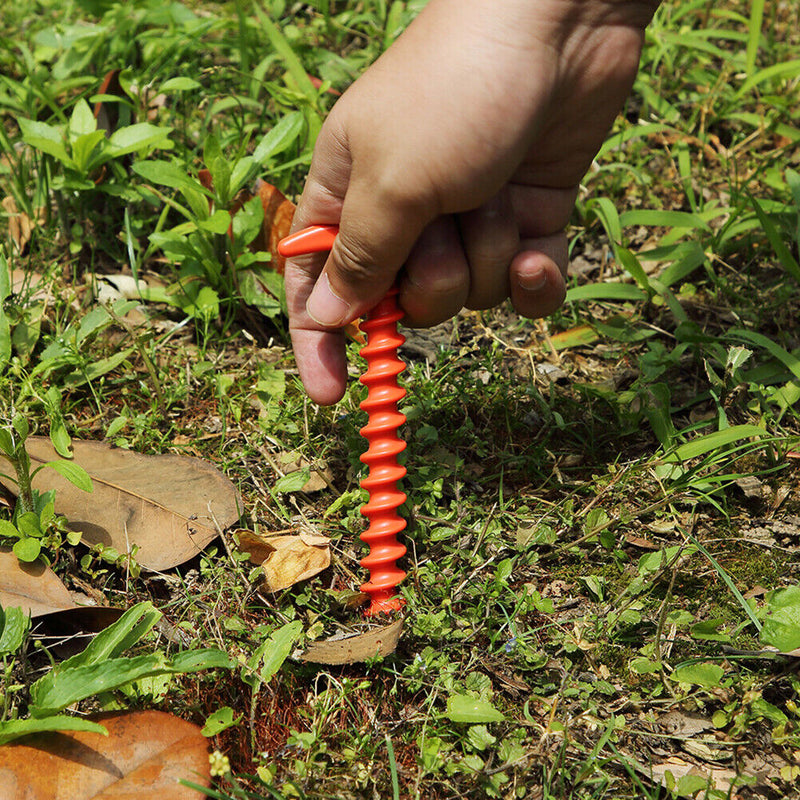 10pcs 14.5cm Camping Tent Ground Peg Nylon Canopy Awning Fixed Nail (Red) Newly