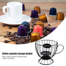 Universal Coffee Capsule Pod Storage Basket Coffee Cup Organizer (Black) Newly