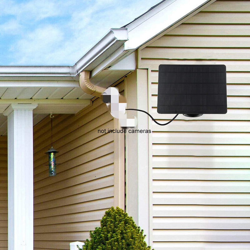 Micro USB Charging Waterproof 5V 20W Solar Panel for IP CCTV Surveillance Camera