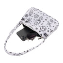 Fashion Women Cow Spotted Printing Underarm Bag Casual Small Handbag (D)