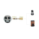 3.5mm Female to 6.5mm Male Headphone to Stereo Microphone Jack Adapter Newly