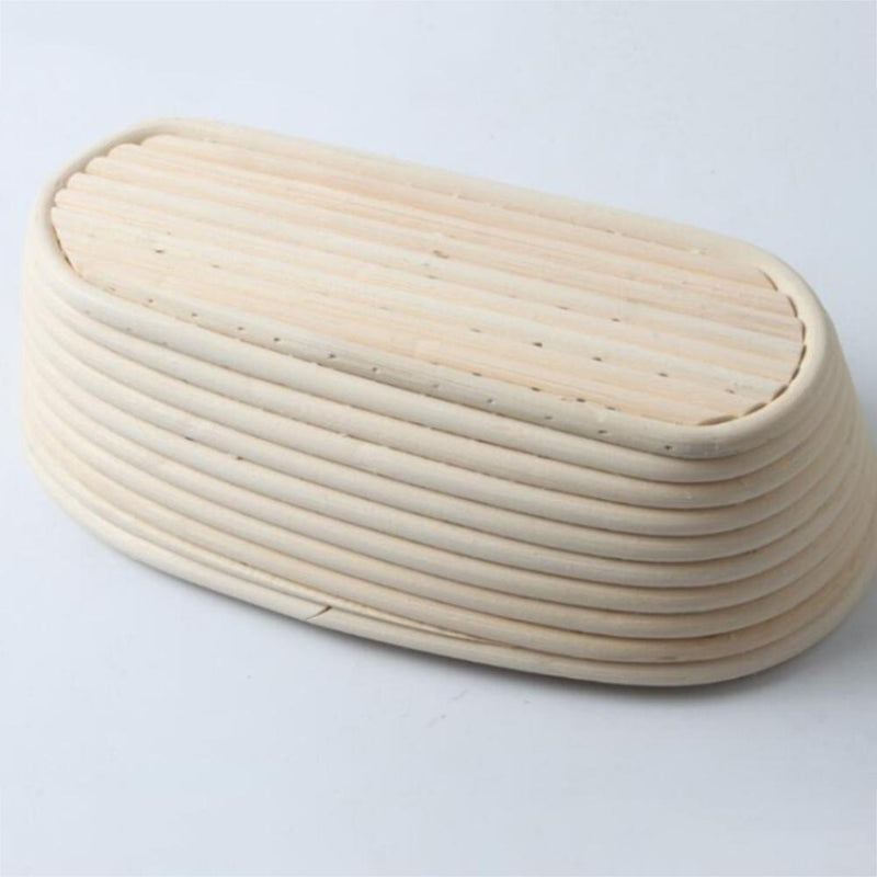 Dough Rattan Basket Bread Proofing Proving Baskets with Cover (Oval 3)