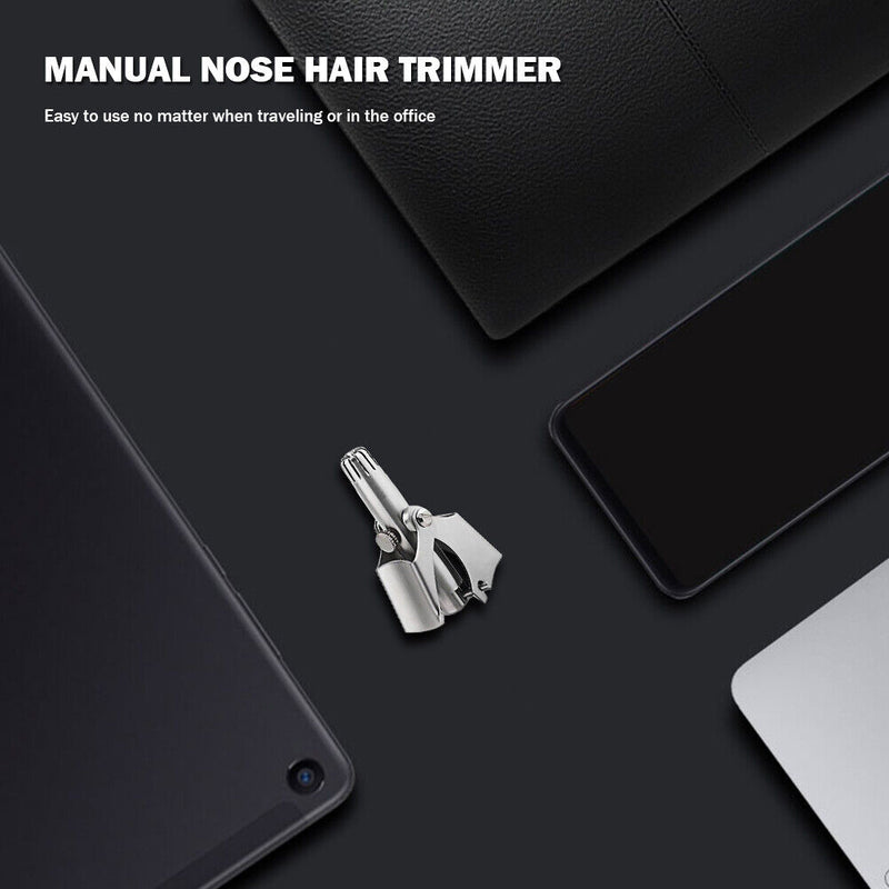 Stainless Steel Manual Hair Trimmer for Shaving Nose Ear Hair Trimming Shaver