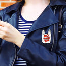 Cute Cartoon Letters Badges Brooch for Women Men Simple Clothes Bag Pins Jewe