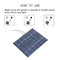 Portable 2W 6V 330mA Polysilicon Solar Power Panel DIY Kit Battery Panel