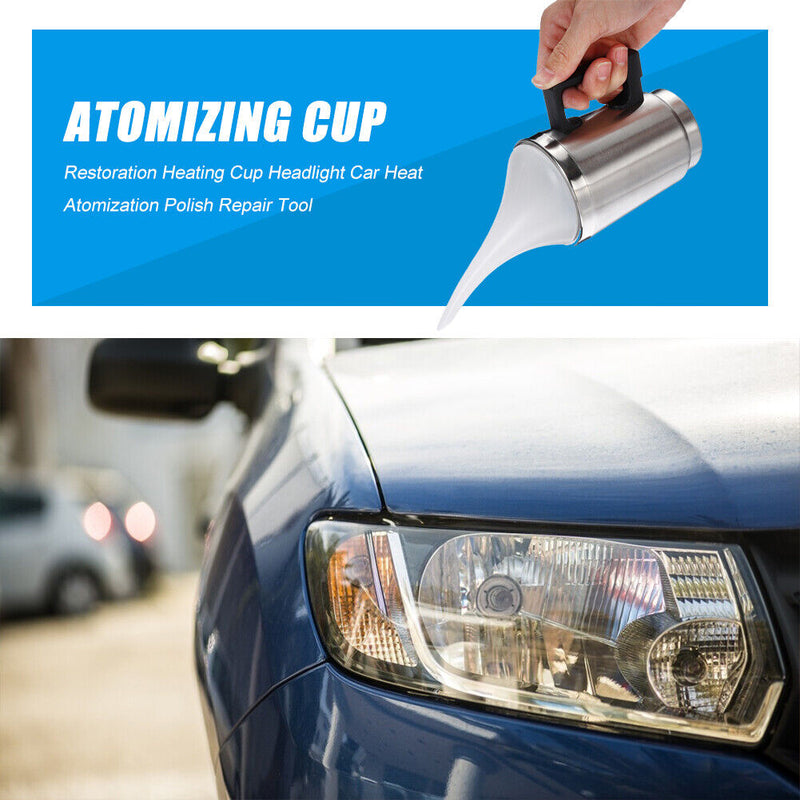 Auto Car High Brightness Restoration Headlight Heating Cup Polish Repair Tool