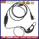 2 Pin Dual PTT Earpiece Headset Mic for Baofeng UV-82 UV-8D Walkie Talkies