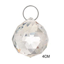 5PCS Glittery Hanging Ornament Art Crystal Ball Pendant Clear Faceted