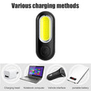 COB LED Bicycle Lamp USB Rechargeable 5 Modes Red White MTB Road Bike Taillight
