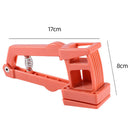 Garlic Press Ginger Cutter Manual Kitchen Grater Masher Grinder (Orange)