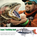 10cm Luminous Fishing Lures Multi Jointed 7 Segment Hard Bait Wobbler Swimbai